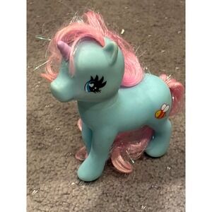 My Little Pony G3 Bumbleberry Teal Unicorn Pink Tinsel Hair Bumblebee Cutie Mark